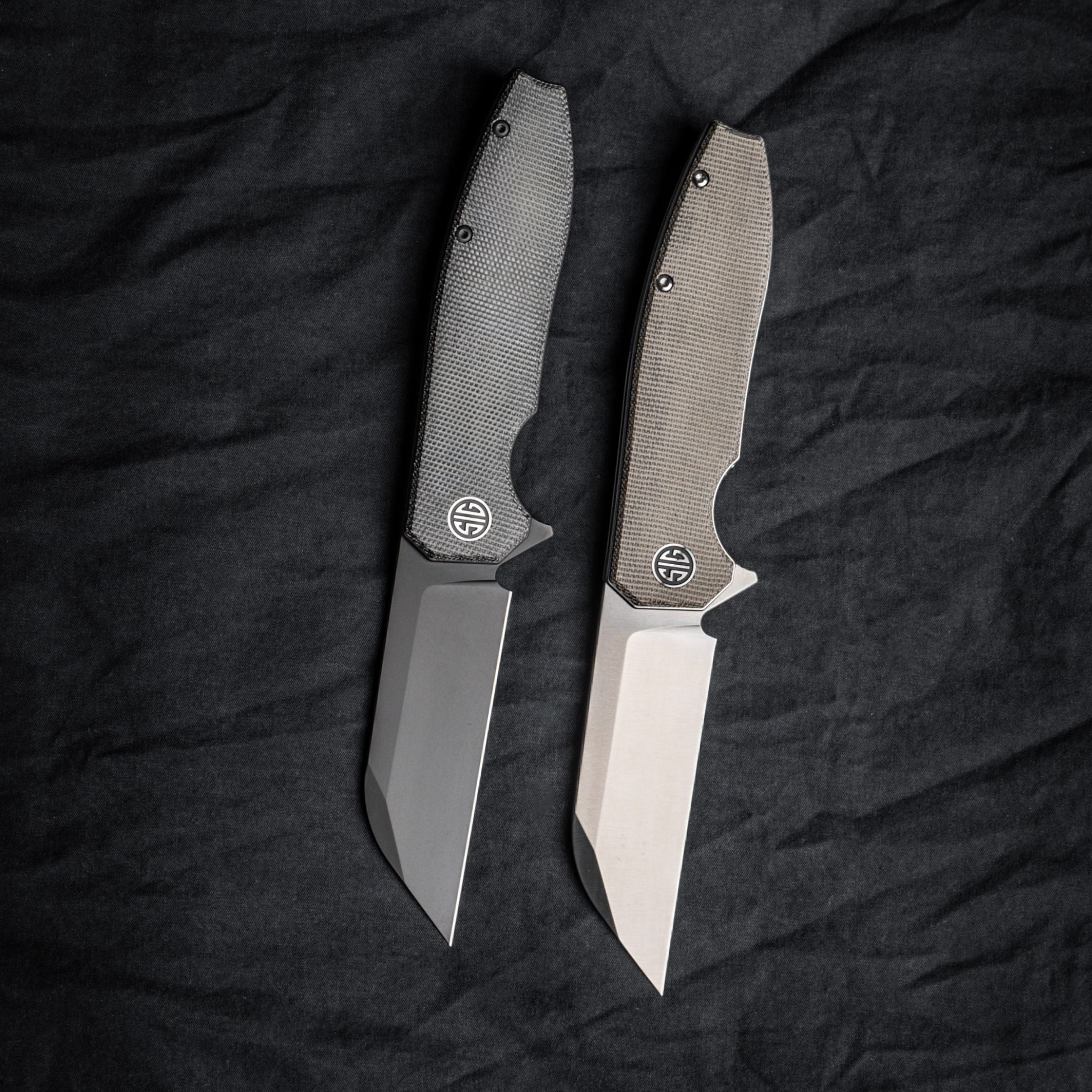KARAK Folding Knife – Olive Green Micarta | SIG SAUER x EIKONIC