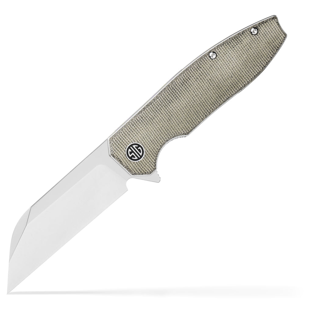 KARAK Folding Knife – Olive Green Micarta | SIG SAUER x EIKONIC