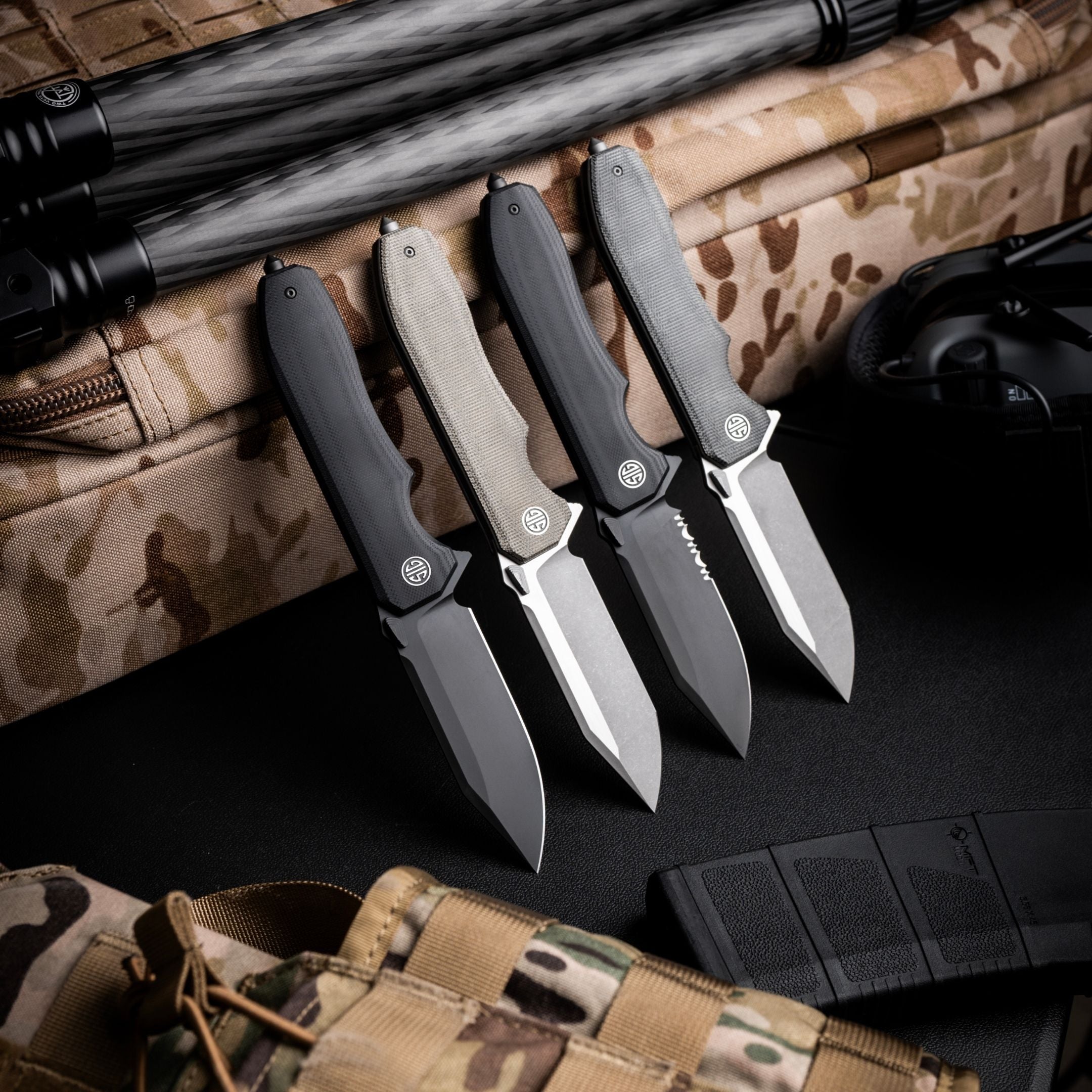 VALIDUS | Night Black | G10 | Partially Serrated Edge – EIKONIC
